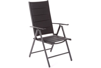 Meble ogrodowe aluminiowe Ibiza 185 cm Black / Black 8+1