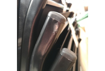 Krzesło metalowe ogrodowe Sevilla Black / Black II. gatunek