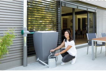 Zbiornik na deszczówkę MPI Modena 200 l ciemnoszary