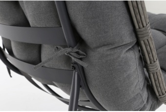 Meble technorattanowe Palermo szare - dla 4 osób Meble ogrodowe technorattanowe Palermo Grey / Grey