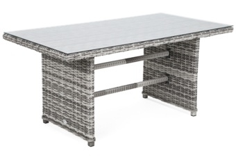 Meble ogrodowe technorattanowe Bergamo Light Grey / Grey Melange