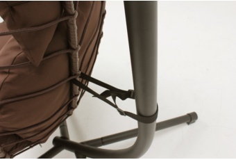 Fotel wiszący kokon Lugo Black / Brown