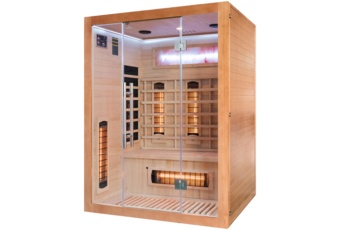 Sauna infrared Nordum Solea 3-osobowa WiFi brązowa
