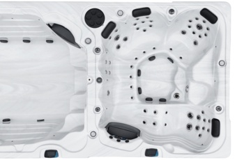 Basen ogrodowy z przeciwprądem i hydromasażem Hanscraft Valhalla 580 x 230 cm - całoroczny - 66 dyszy Basen ogrodowy z przeciwprądem i hydromasażem Hanscraft Valhalla 580 x 230 cm