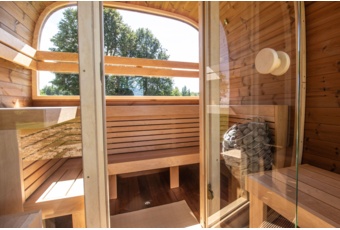 Sauna fińska zewnętrzna Leil® Saunas Dice Dual 4-osobowa