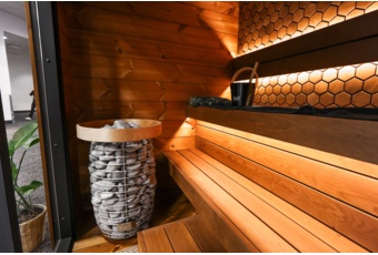 Sauna fińska zewnętrzna Leil® Saunas Viva 210 3-osobowa