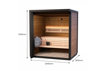Sauna fińska zewnętrzna Leil® Saunas Patio XXS 3-osobowa
