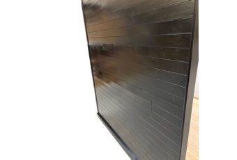 Sauna fińska narożna Nordum Pure 4-osobowa czarna II. gatunek