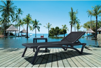 Leżak ogrodowy Siesta Pacific White / Turquoise