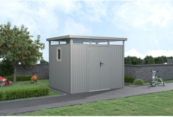 Domek narzędziowy Kopenhaga 294 x 230 cm Silver Grey