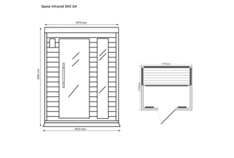 Sauna infrared DH3 Grey z koloroterapią