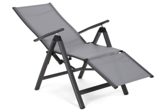 Zestaw krzeseł ogrodowych aluminiowych Ibiza Relax Grey / Window Grey