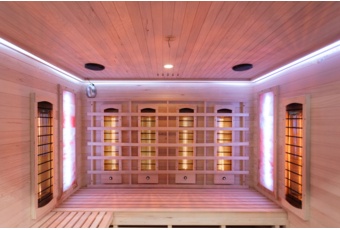 Sauna infrared Nordum Solea 4-osobowa Smart brązowa