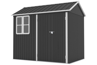 Domek narzędziowy z oknem Randers 253 x 175 cm Domek narzędziowy Randers 253 x 175 cm Grey