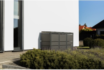 Zabudowa kosza śmietnikowego TOP BOX Premium 2 x 240 l - antracytowy - 2 moduły Zabudowa kosza śmietnikowego TOP BOX Premium 2 x 240 l