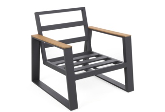 Meble ogrodowe aluminiowe Rimini Dark Grey / Beige Melange