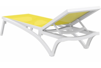 Leżak ogrodowy Siesta Pacific White / Yellow