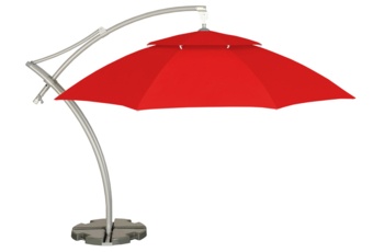 Parasol ogrodowy Litex Garden Ibiza 420 cm czerwony