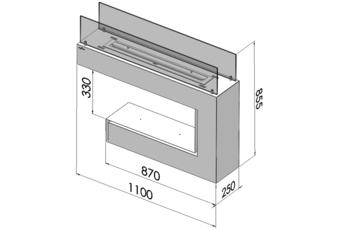Biokominek Infire Spectrum biały