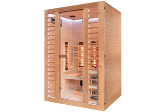 Sauna hybrydowa Nordum Combi 2-osobowa brązowa