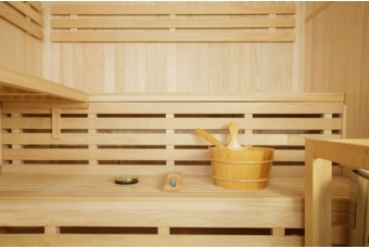 Sauna fińska Nordum Solea 4-osobowa naturalna - z panelami solnymi - z jodły kanadyjskiej Sauna fińska Nordum Solea 4-osobowa naturalna