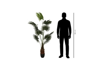 Sztuczna palma wachlarzowa na pniu 180 cm