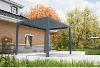 Pergola ogrodowa elektryczna Schatler Nova Lux Alu 8x4 m z oświetleniem LED