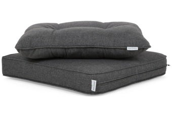 Narożne meble ogrodowe technorattanowe Windsor Grey / Grey Melange - szary - dla 11 osób Narożne meble ogrodowe technorattanowe Windsor Grey / Grey Melange