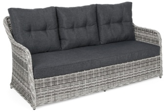 Meble ogrodowe technorattanowe Bergamo Light Grey / Grey Melange