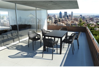 Stół Siesta Ares 140 cm Dark Grey