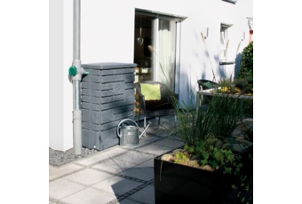 Zbiornik na deszczówkę MPI Maurano 300 l czarny granit