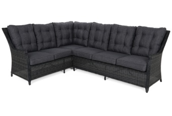 Narożnik technorattanowy lewy Alicante Grey / Grey Melange