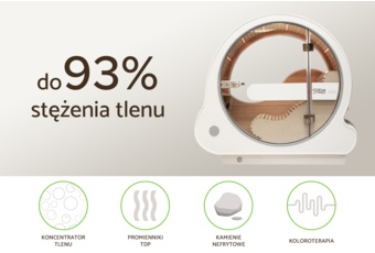 Komora relaksacyjna OxySpa z tlenoterapią i termoterapią