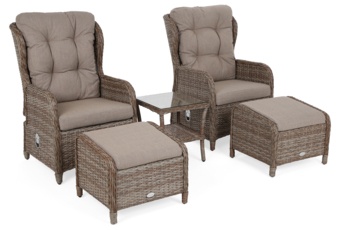 Meble ogrodowe technorattanowe Sofia Ginger / Brown Melange