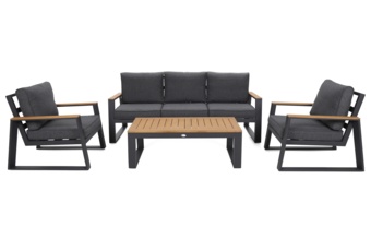 Meble ogrodowe aluminiowe Rimini Dark Grey / Grey Melange