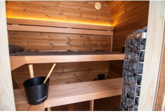 Sauna fińska zewnętrzna Leil® Saunas Dice Pocket 4-osobowa