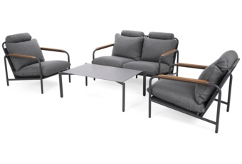 Meble ogrodowe aluminiowe Como Grey / Grey