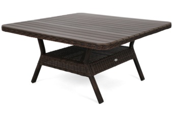 Narożne meble ogrodowe technorattanowe Windsor Brown Mat / Brown Melange