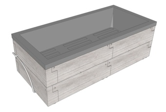 Podwyższona grządka Juwel Timber