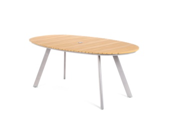 Stół ogrodowy aluminiowy Lorenzo Silver / Teak