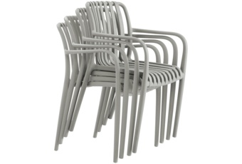 Meble ogrodowe Casablanca 150 cm Silver / Taupe + Lomi Beige 6+1