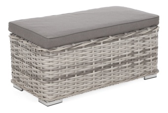 Narożny zestaw mebli ogrodowych Foggia Plus Light Grey / Grey Narożny zestaw mebli ogrodowych Foggia Plus Light Grey / Grey