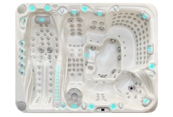 Wanna ogrodowa z hydromasażem Aquess Ecstatic 8203 7-osobowa