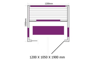 Sauna infrared Nordum Solea 2-osobowa biała