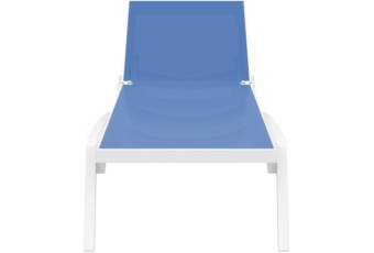 Leżak ogrodowy Siesta Pacific White / Blue