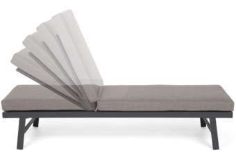 Narożnik ogrodowy aluminiowy Porto Grey / Taupe