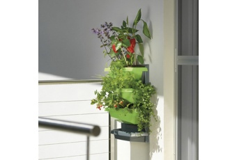 Doniczki wertykalne Juwel Vertical Garden tytanowy / szafranowy