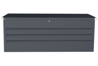 Skrzynia ogrodowa Goteborg XL Grey - szara - metalowa Skrzynia ogrodowa Goteborg XL Grey