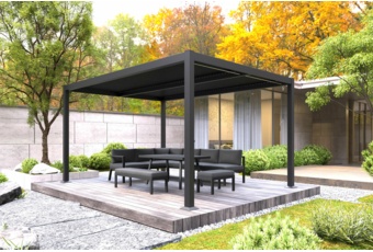 Pergola ogrodowa aluminiowa Bermeo 400 x 300 cm