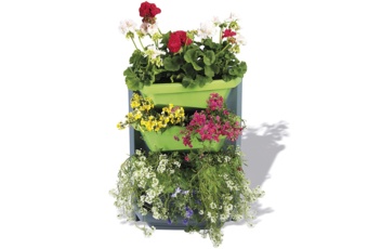 Doniczki wertykalne Juwel Vertical Garden tytanowy / szafranowy